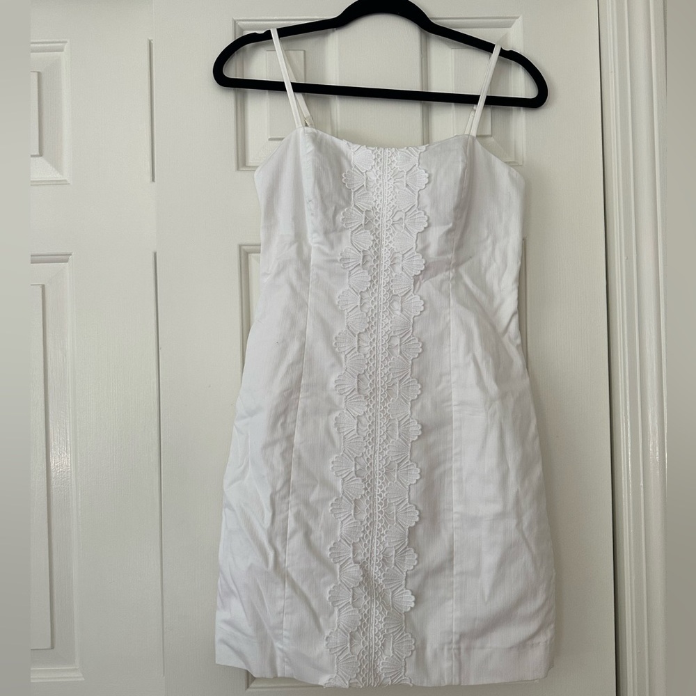 Lilly Pulitzer White Eyelet Spaghetti Strap Sundress